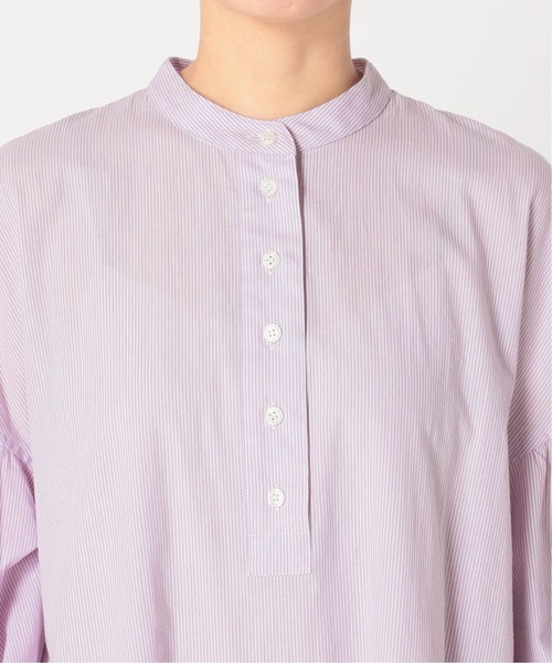 U by SPICK&SPAN(ユーバイスピックアンドスパン)の「ギャザースリーブピンストライプドレス◆(ワンピース・レディース・パープル/グリーン・FREE)」の12枚目の写真