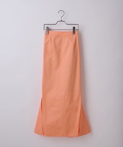 CIAOPANIC（チャオパニック）の「ツイルスリットマーメイドスカート（スカート・レディース・ブラック/ベージュ/カーキ/サーモンピンク・SMALL/MEDIUM）」の22枚目の写真