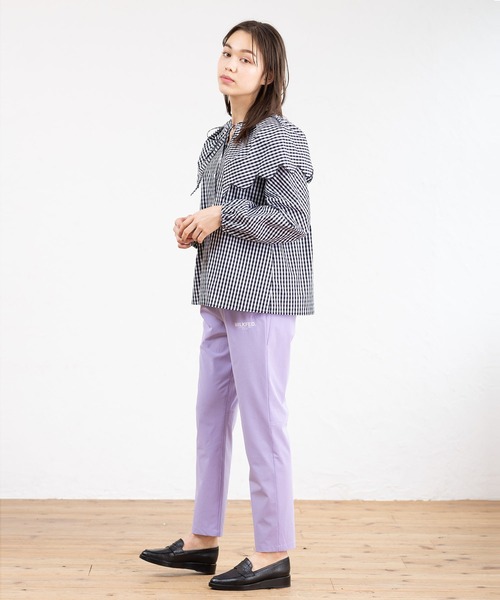 MILKFED.(ミルクフェド)の「GINGHAM BIG COLLAR BLOUSE(シャツ/ブラウス・レディース・ブラック/レッド/グリーン・ONE SIZE)」の4枚目の写真