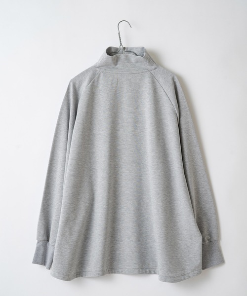 WHIMSIC(ウィムジック)の「【WHIMSIC】ミリタリーハーフジップシャツ(Tシャツ/カットソー・レディース・ホワイト/ベージュ/グレー/ピンク・FREE)」の6枚目の写真