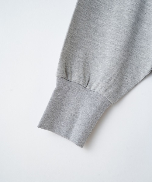 WHIMSIC(ウィムジック)の「【WHIMSIC】ミリタリーハーフジップシャツ(Tシャツ/カットソー・レディース・ホワイト/ベージュ/グレー/ピンク・FREE)」の9枚目の写真