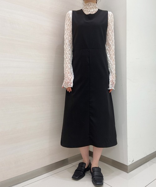 solleim（ソルレム）の「ベルトデザインジャンパースカート（ジャンパースカート・レディース・ブラック・M）」の11枚目の写真