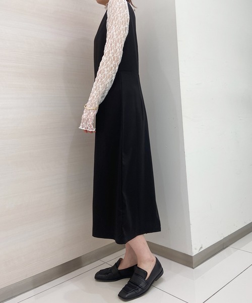 solleim（ソルレム）の「ベルトデザインジャンパースカート（ジャンパースカート・レディース・ブラック・M）」の9枚目の写真