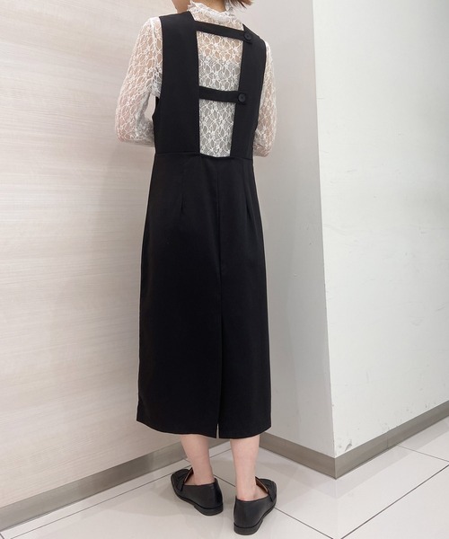 solleim（ソルレム）の「ベルトデザインジャンパースカート（ジャンパースカート・レディース・ブラック・M）」の8枚目の写真