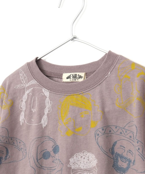 新品♡ main story 半袖Tシャツ 6y ♡ セール】民族総柄半袖Tシャツ□80～140cm（Tシャツ/カットソー