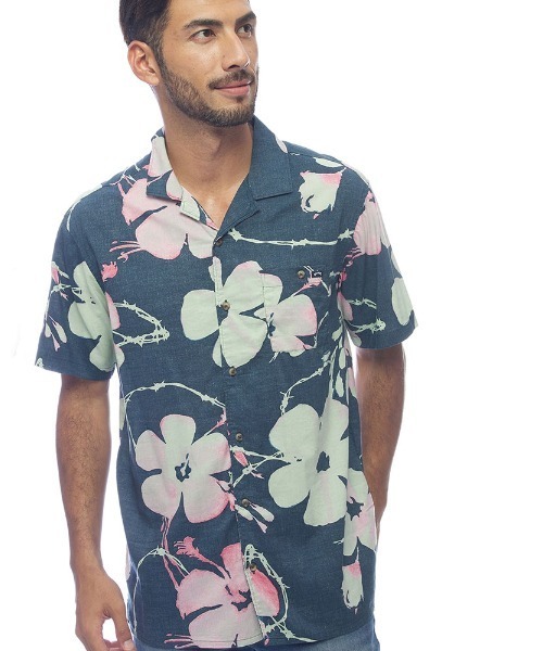 BILLABONG（ビラボン）の「BILLABONG メンズ SUNDAYS VACAY SS 半袖シャツ 【2022年春夏モデル】/ビラボン半袖シャツ（シャツ/ブラウス・メンズ・ベージュ/ネイビー/オレンジ・MEDIUM/LARGE/X-LARGE）」の3枚目の写真