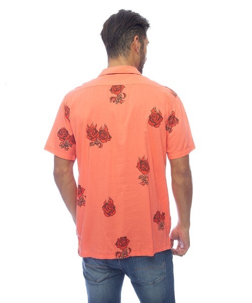 BILLABONG（ビラボン）の「BILLABONG メンズ SUNDAYS VACAY SS 半袖シャツ 【2022年春夏モデル】/ビラボン半袖シャツ（シャツ/ブラウス・メンズ・ベージュ/ネイビー/オレンジ・MEDIUM/LARGE/X-LARGE）」の15枚目の写真