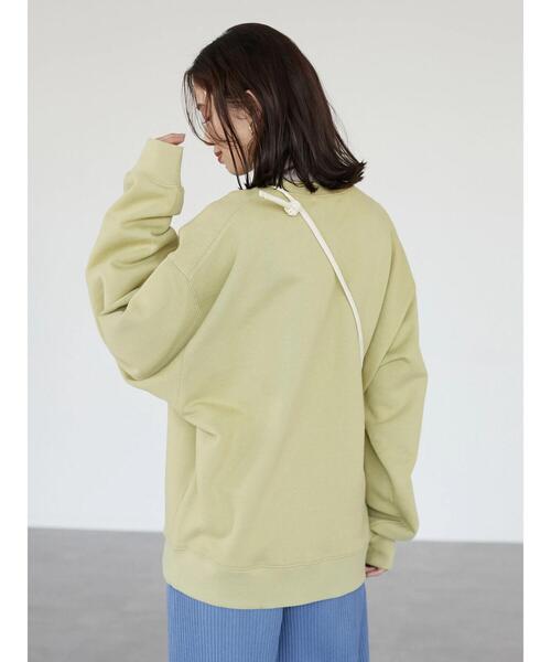 Green　Parks（グリーンパークス）の「ロゴ裏毛トレーナー＊（スウェット・レディース・グレー系その他/グレー/ミント・FREE）」の15枚目の写真