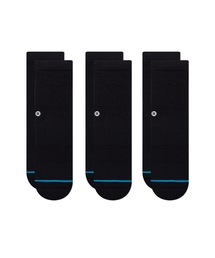 STANCE（スタンス）の「【STANCE/スタンス】ICON ST KIDS 3 PACK  キッズロゴ3Pソックス（ソックス/靴下・キッズ）」