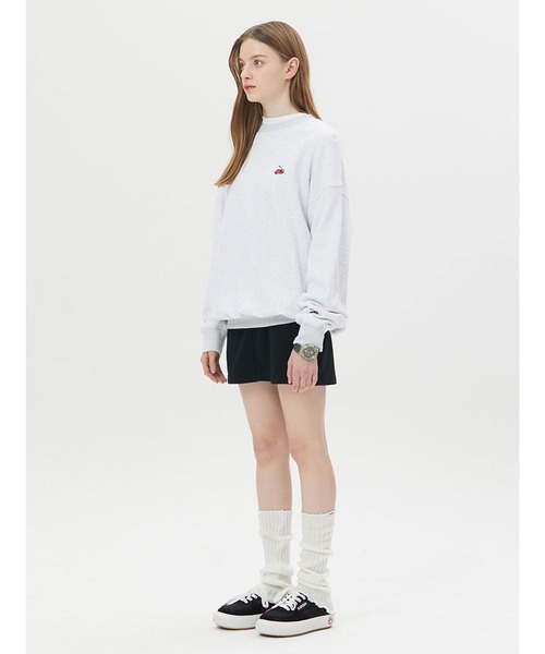 KIRSH（キルシー）の「KIRSH SMALL CHERRY H-LINE SKIRTS LS/キルシースモールチェリーハイラインスカート（スカート・レディース・ブラック/グレー・ONE SIZE）」の3枚目の写真