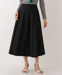 OPAQUE.CLIP | コットンナイロンダンプ フレアスカート【撥水&ウォッシャブル】(スカート)