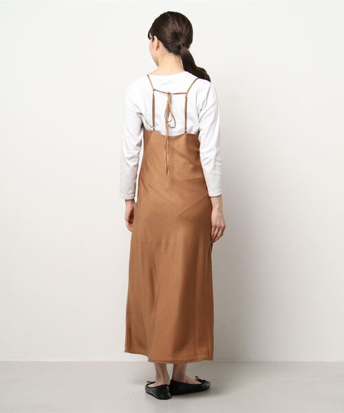 Ungrid（アングリッド）の「【La】スリットキャミワンピース（ワンピース・レディース・カーキ/キャメル・FREE）」の3枚目の写真