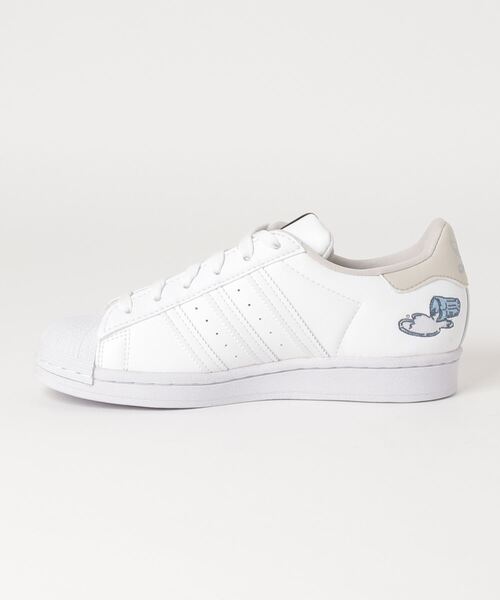 adidas（アディダス）の「スーパースター ヴィーガン [SUPERSTAR VEGAN W] アディダスオリジナルス（スニーカー・レディース・ホワイト×ホワイト・22.5cm/23.5cm/24.5cm/25.5cm/26.5cm/27.5cm/23.0cm/24.0cm/25.0cm/26.0cm/27.0cm/28.0cm）」の12枚目の写真