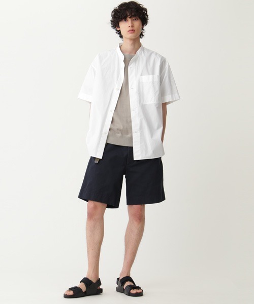 MHL.(エムエイチエル)の「COTTON RAMIE POPLIN(シャツ/ブラウス・メンズ・ホワイト/グレー/チャコール・SMALL/MEDIUM/LARGE/X-LARGE)」の8枚目の写真