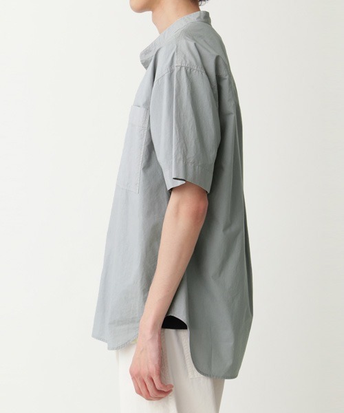 MHL.(エムエイチエル)の「COTTON RAMIE POPLIN(シャツ/ブラウス・メンズ・ホワイト/グレー/チャコール・SMALL/MEDIUM/LARGE/X-LARGE)」の13枚目の写真