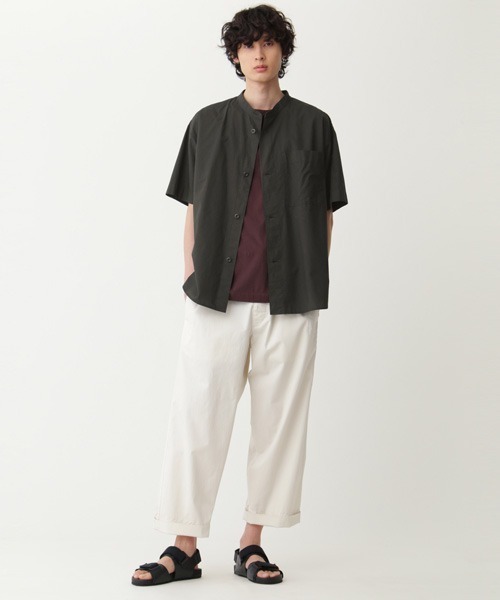 MHL.(エムエイチエル)の「COTTON RAMIE POPLIN(シャツ/ブラウス・メンズ・ホワイト/グレー/チャコール・SMALL/MEDIUM/LARGE/X-LARGE)」の16枚目の写真