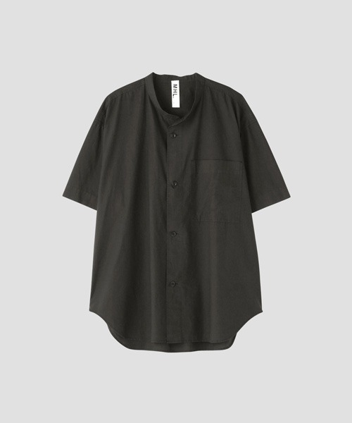 MHL.(エムエイチエル)の「COTTON RAMIE POPLIN(シャツ/ブラウス・メンズ・ホワイト/グレー/チャコール・SMALL/MEDIUM/LARGE/X-LARGE)」の17枚目の写真