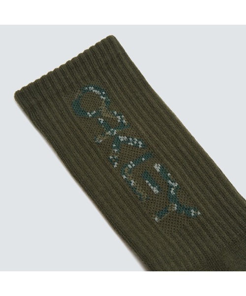 OAKLEY（オークリー）の「新作 オークリー B1B SOCKS 2.0 (3 PCS) ソックス/靴下 /３足セット/OAKLEY（ソックス/靴下・メンズ・グリーン系カモフラージュ/ブラック系その他/ホワイト系/グレー/パープル/イエロー/ブラック/グリーン/ネイビー/ホワイト×グリーン・M/L）」の17枚目の写真