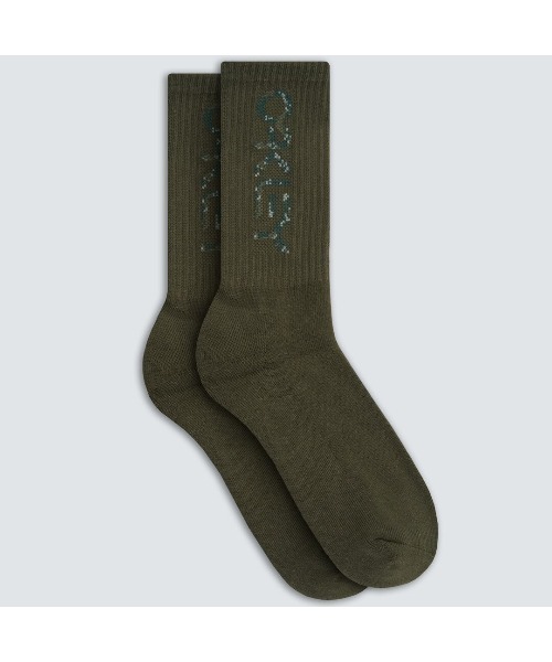 OAKLEY（オークリー）の「新作 オークリー B1B SOCKS 2.0 (3 PCS) ソックス/靴下 /３足セット/OAKLEY（ソックス/靴下・メンズ・グリーン系カモフラージュ/ブラック系その他/ホワイト系/グレー/パープル/イエロー/ブラック/グリーン/ネイビー/ホワイト×グリーン・M/L）」の11枚目の写真