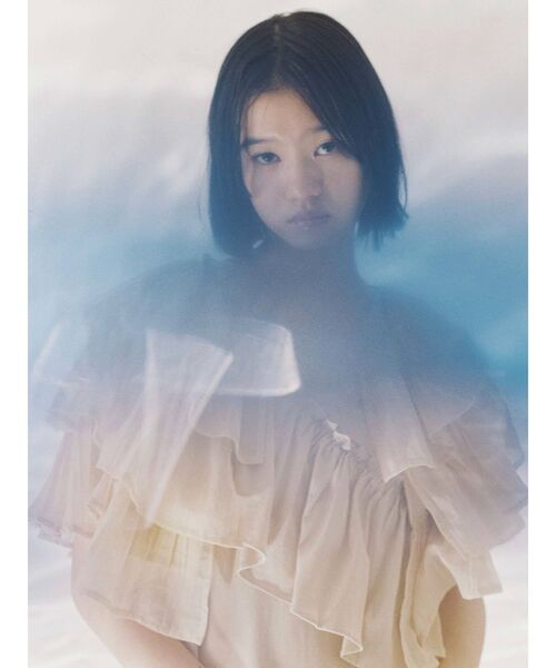 merry jenny（メリージェニー）の「アシメフリルカットロングワンピース（ワンピース・レディース・オフホワイト/ブラック/ベージュ・FREE）」の12枚目の写真