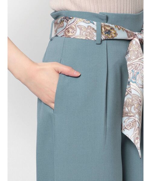 RESEXXY（リゼクシー）の「スカーフリボンワイドパンツ（その他パンツ・レディース・ブルー/ベージュ/ブラック・FREE）」の21枚目の写真