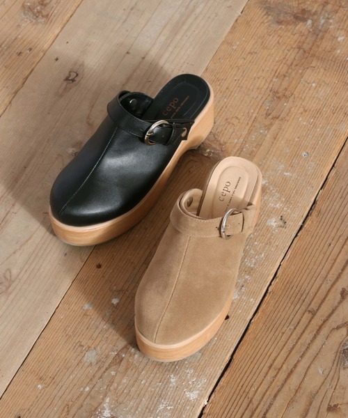 Chloe サボサンダル ブラウン SS25 サボ サンダル レディース クロッグ カジュアル ぺたんこ 女性
