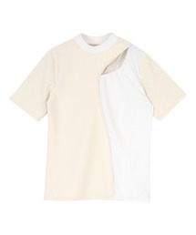 miette | ｶｰﾌﾞﾗｲﾝﾄｯﾌﾟｽ(Tシャツ/カットソー)