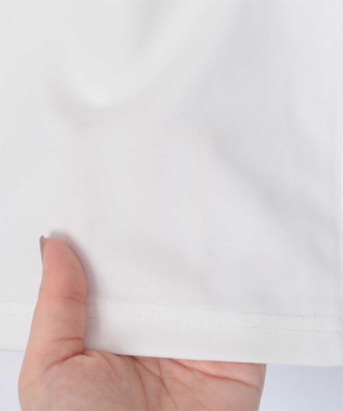 miette（ミエット）の「カーブライントップス（Tシャツ/カットソー・レディース・ネイビー/ライトベージュ/イエロー/カーキ/ブラック/オフホワイト・FREE）」の12枚目の写真