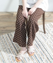 F by ROSSO | F by ROSSO　ドットセミワイドパンツ(その他パンツ)