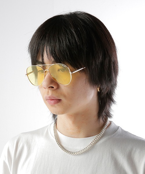 GDC（ジーディーシー）の「PILOT SUNGLASSES（サングラス・メンズ・ブラック/グレー/イエロー・FREE）」の6枚目の写真