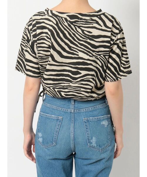 EVRIS（エヴリス）の「ドロストショートレングスTEE（Tシャツ/カットソー・レディース・その他1/ブラック/ホワイト・FREE）」の11枚目の写真