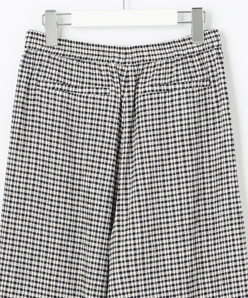 J.PRESS（ジェイプレス）の「【洗える】チェックカールマイヤー パンツ（その他パンツ・レディース・ブラック系3・11/9/7）」の3枚目の写真