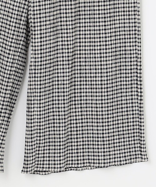 J.PRESS（ジェイプレス）の「【洗える】チェックカールマイヤー パンツ（その他パンツ・レディース・ブラック系3・11/9/7）」の5枚目の写真