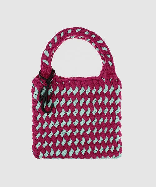 JW Anderson(ジェイダブリューアンダーソン)の「バッグ(ハンドバッグ・レディース・グリーン系その他/レッド系その他/パープル系その他・ONE SIZE)」の2枚目の写真