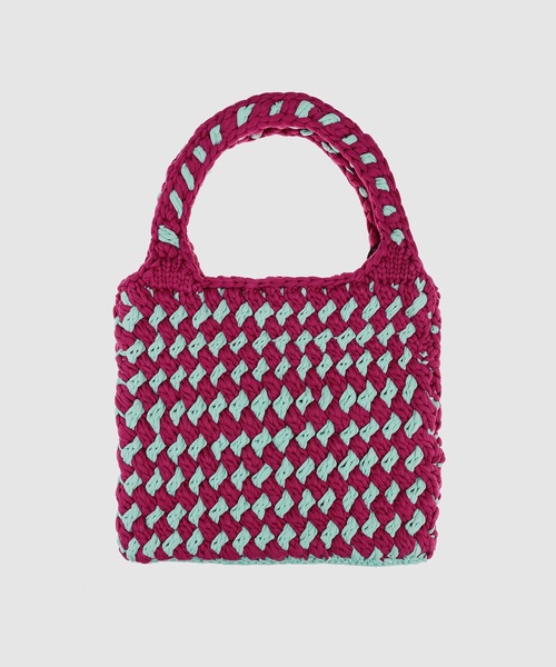 JW Anderson(ジェイダブリューアンダーソン)の「バッグ(ハンドバッグ・レディース・グリーン系その他/レッド系その他/パープル系その他・ONE SIZE)」の6枚目の写真