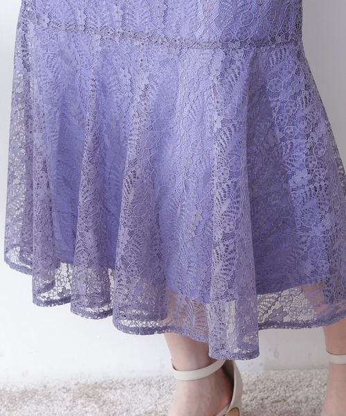 N.（N. Natural Beauty Basic）（エヌエヌナチュラルビューティーベーシック）の「◆レースマーメイドスカート（スカート・レディース・ライトグレー/ブラック/ブルー・MEDIUM）」の17枚目の写真