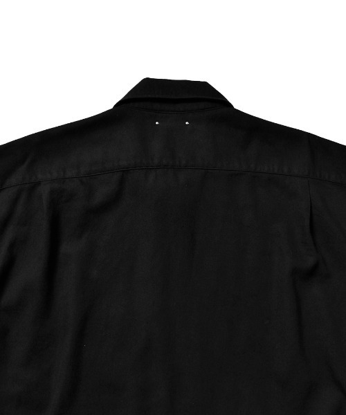 MINEDENIM（マインデニム）の「C.Wool Denim Over SH（シャツ/ブラウス・メンズ・ブラック/ネイビー・1/2）」の3枚目の写真