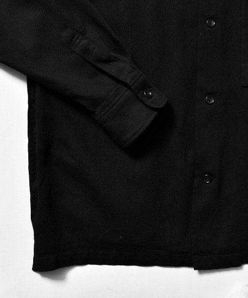 MINEDENIM（マインデニム）の「C.Wool Denim Over SH（シャツ/ブラウス・メンズ・ブラック/ネイビー・1/2）」の4枚目の写真