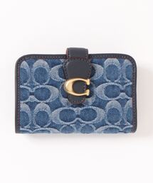 【Coach】ウォッシュドデニムが魅力♪ タビーウォレット タビー ウォレット・シグネチャー デニム（財布）｜COACH