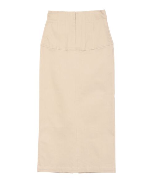 LAGUNAMOON(ラグナムーン)の「ウエストステッチデザインタイトスカート(スカート・レディース・ブラック/ベージュ/グレー・SMALL/MEDIUM)」の3枚目の写真