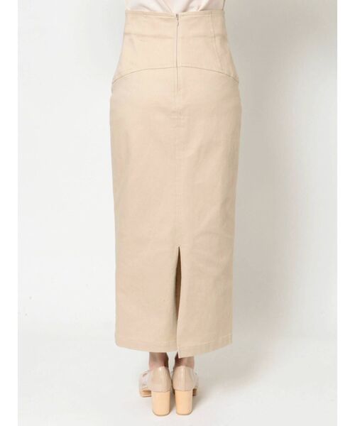 LAGUNAMOON(ラグナムーン)の「ウエストステッチデザインタイトスカート(スカート・レディース・ブラック/ベージュ/グレー・SMALL/MEDIUM)」の7枚目の写真