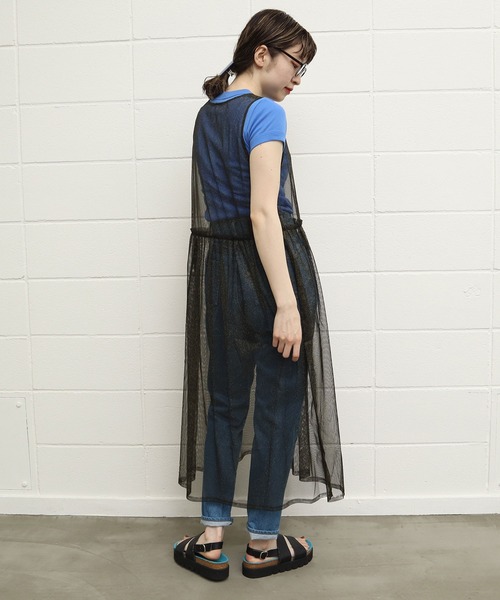 I am I in fact... /アイアムアイ ロングワンピース I am I in fact（アイアムアイインファクト）の「○_Sheer