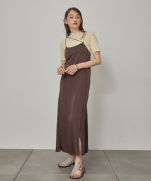 PUBLIC TOKYO | 【セットアップ対応】レースアップキャミソールワンピース/ウォッシャブル(ワンピース)