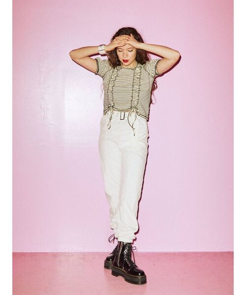 jouetie（ジュエティ）の「ハーフスリーブリバーシブルギャザーテレコトップス（Tシャツ/カットソー・レディース・ブラック/パープル/レッド/その他1/その他2・MEDIUM）」の18枚目の写真