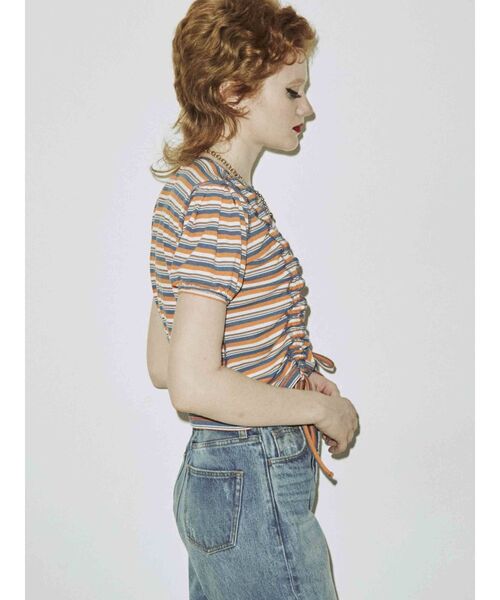 jouetie（ジュエティ）の「ハーフスリーブリバーシブルギャザーテレコトップス（Tシャツ/カットソー・レディース・ブラック/パープル/レッド/その他1/その他2・MEDIUM）」の16枚目の写真