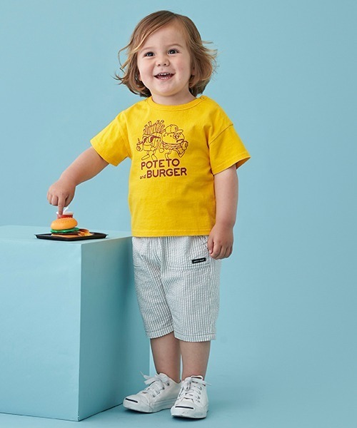 petit main（プティマイン）の「サッカーハーフパンツ（その他パンツ・キッズ・グレー/ライトベージュ/ブラック・130cm/100cm/120cm/110cm/90cm/80ｃｍ）」の2枚目の写真