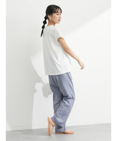 Green Parks(グリーンパークス)の「・SUGAR SPOON アイレットフレンチTシャツ(Tシャツ/カットソー・レディース・イエロー/パープル/オフホワイト/ブラック・FREE)」の10枚目の写真