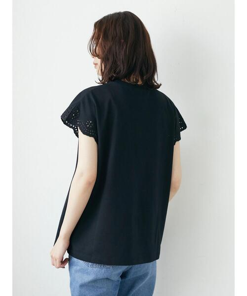 Green Parks(グリーンパークス)の「・SUGAR SPOON アイレットフレンチTシャツ(Tシャツ/カットソー・レディース・イエロー/パープル/オフホワイト/ブラック・FREE)」の17枚目の写真