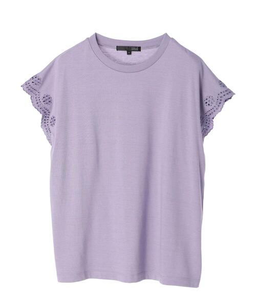 Green Parks(グリーンパークス)の「・SUGAR SPOON アイレットフレンチTシャツ(Tシャツ/カットソー・レディース・イエロー/パープル/オフホワイト/ブラック・FREE)」の21枚目の写真