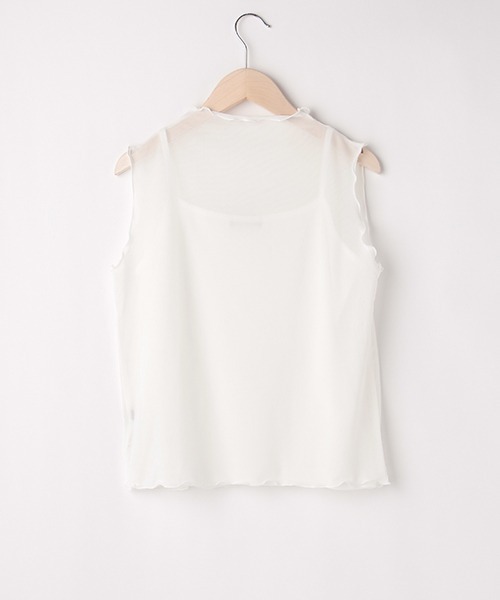 LOVETOXIC（ラブトキシック）の「シアータンクキャミSET（アンサンブル・キッズ・オフホワイト/マルチ・S/M/L）」の4枚目の写真